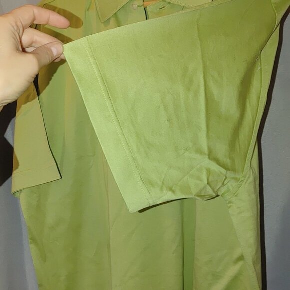 Callaway Collection Golf Polo Short‎ Sleeve Green Large Egyptian Cotton New - Picture 6 of 8